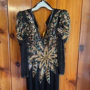 Vintage ShoMax Silk Gown